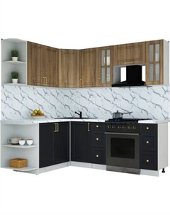 Кухонный гарнитур Интерлиния Мила Шато 1.7x2.2 LV
