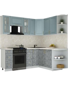 Кухонный гарнитур Интерлиния Мила Шато 1.7x2.1 PR