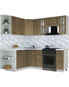 Кухонный гарнитур Интерлиния Мила Шато 1.7x2.1 LV