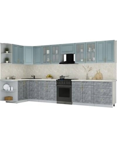 Кухонный гарнитур Интерлиния Мила Шато 1.5x3.8 LV