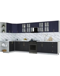 Кухонный гарнитур Интерлиния Мила Шато 1.5x3.8 LV