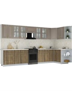 Кухонный гарнитур Интерлиния Мила Шато 1.5x3.7 PR