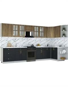Кухонный гарнитур Интерлиния Мила Шато 1.5x3.7 PR