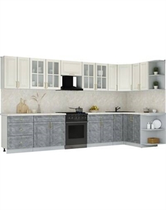 Кухонный гарнитур Интерлиния Мила Шато 1.5x3.7 PR