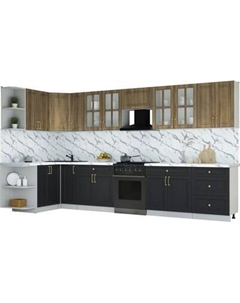 Кухонный гарнитур Интерлиния Мила Шато 1.5x3.7 LV
