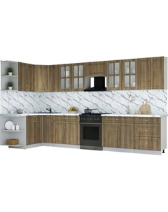Кухонный гарнитур Интерлиния Мила Шато 1.5x3.7 LV
