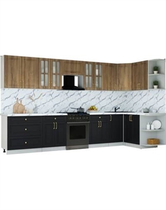 Кухонный гарнитур Интерлиния Мила Шато 1.5x3.6 PR