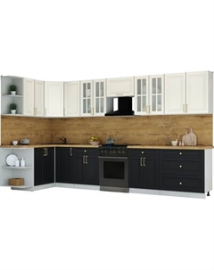 Кухонный гарнитур Интерлиния Мила Шато 1.5x3.6 LV