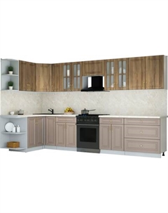 Кухонный гарнитур Интерлиния Мила Шато 1.5x3.5 LV