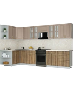 Кухонный гарнитур Интерлиния Мила Шато 1.5x3.4 LV