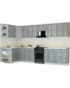 Кухонный гарнитур Интерлиния Мила Шато 1.5x3.4 LV