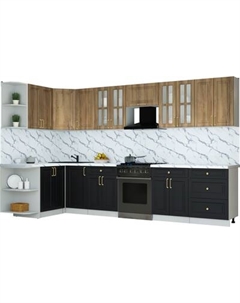 Кухонный гарнитур Интерлиния Мила Шато 1.5x3.4 LV