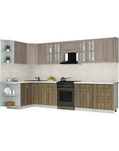 Кухонный гарнитур Интерлиния Мила Шато 1.5x3.3 LV