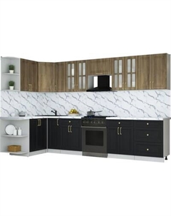 Кухонный гарнитур Интерлиния Мила Шато 1.5x3.3 LV