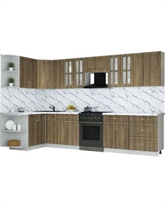 Кухонный гарнитур Интерлиния Мила Шато 1.5x3.3 LV