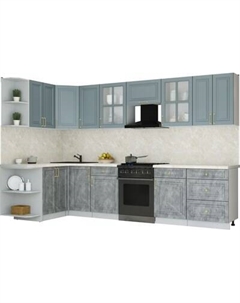 Кухонный гарнитур Интерлиния Мила Шато 1.5x3.2 LV