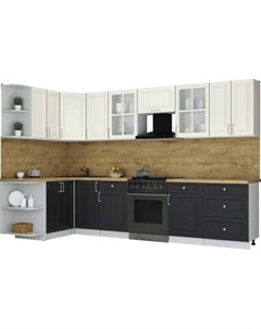 Кухонный гарнитур Интерлиния Мила Шато 1.5x3.2 LV