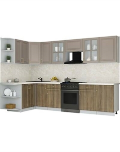 Кухонный гарнитур Интерлиния Мила Шато 1.5x3.1 LV