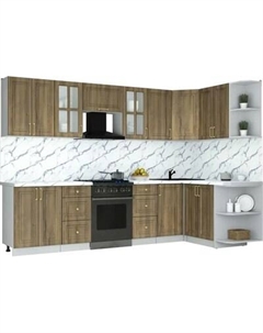 Кухонный гарнитур Интерлиния Мила Шато 1.5x3.0 PR