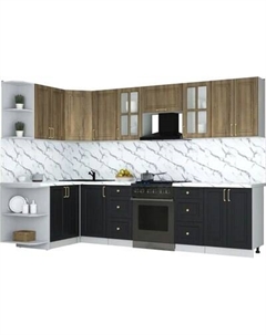 Кухонный гарнитур Интерлиния Мила Шато 1.5x3.0 LV