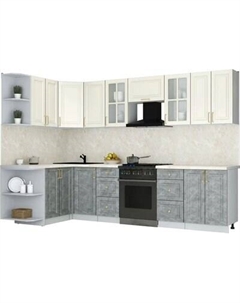 Кухонный гарнитур Интерлиния Мила Шато 1.5x3.0 LV