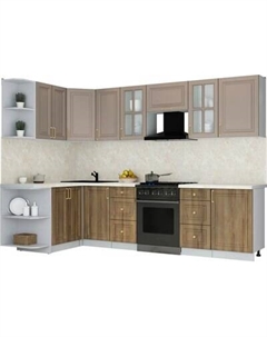 Кухонный гарнитур Интерлиния Мила Шато 1.5x2.9 LV