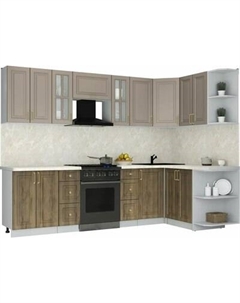Кухонный гарнитур Интерлиния Мила Шато 1.5x2.8 PR