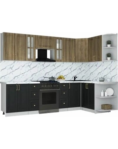 Кухонный гарнитур Интерлиния Мила Шато 1.5x2.8 PR