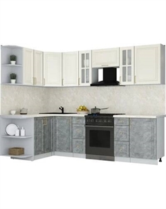 Кухонный гарнитур Интерлиния Мила Шато 1.5x2.7 LV