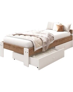 Односпальная кровать EcoWood Денвер-2 с ящиками 80х180 / ECO.001.00057.80-180.376WML/101SE Ecowood