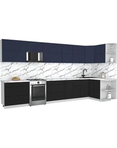 Кухонный гарнитур Интерлиния Мила Матте 1.5x3.9 Б PR