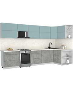 Кухонный гарнитур Интерлиния Мила Матте 1.5x3.5 Б PR