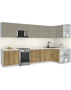 Кухонный гарнитур Интерлиния Мила Матте 1.5x3.5 Б PR