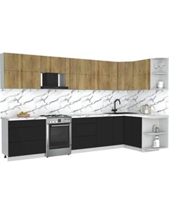 Кухонный гарнитур Интерлиния Мила Матте 1.5x3.5 Б PR