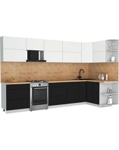 Кухонный гарнитур Интерлиния Мила Матте 1.5x3.4 Б PR