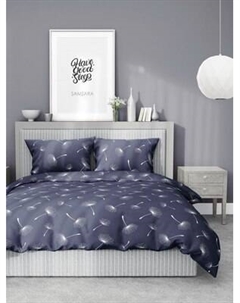 Комплект постельного белья Samsara Одуванчики Dark 2сп