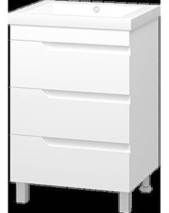 Тумба с умывальником Misty Софт 60 / П-Соф-01060-0113Я+10.150.00580.001