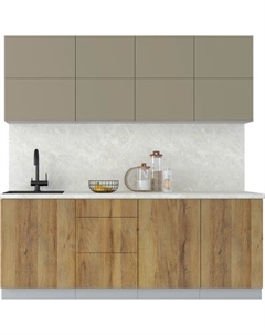 Кухонный гарнитур Интерлиния Мила Матте 2.1 А