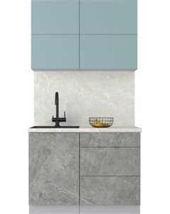 Кухонный гарнитур Интерлиния Мила Матте 1.1 А