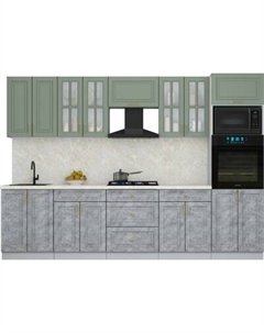 Кухонный гарнитур Интерлиния Мила Шато 3.0В