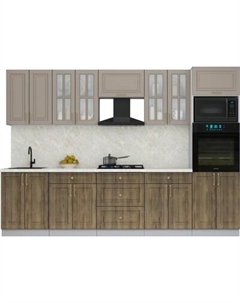 Кухонный гарнитур Интерлиния Мила Шато 3.0В