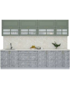 Кухонный гарнитур Интерлиния Мила Шато 3.0Б