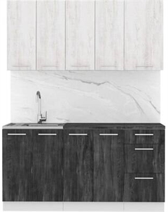 Кухонный гарнитур Артём-Мебель Оля СН-114 без стекла МДФ 1.6/3м Артём-мебель