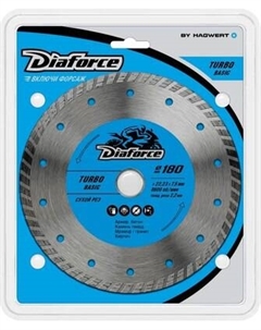 Отрезной диск алмазный Diaforce Turbo Basic 180х22.23х7.5x2.2мм / 511180