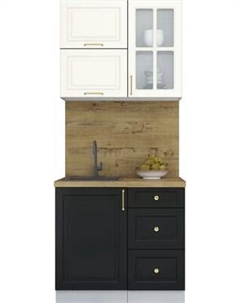 Кухонный гарнитур Интерлиния Мила Шато 0.9Б