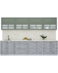 Кухонный гарнитур Интерлиния Мила Шато 3.2А