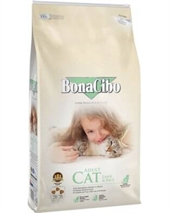 Сухой корм для кошек Для взрослых кошек всех пород ягненок и рис Bonacibo