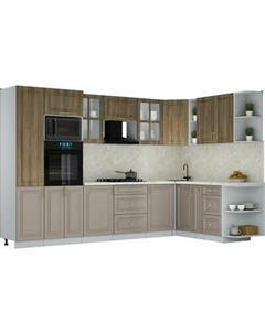 Кухонный гарнитур Интерлиния Мила Шато 1.88x3.2 ВТ PR