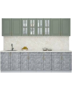 Кухонный гарнитур Интерлиния Мила Шато 2.8А