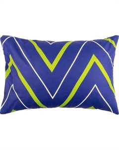 Наволочка Этель Зелено-синие зигзаги / 3639594